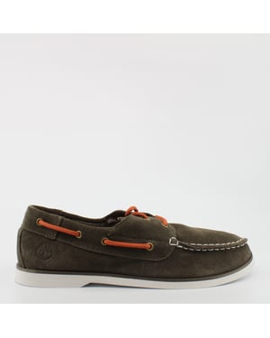 Timberland Seabury Niños Zapatos Náuticos Verde