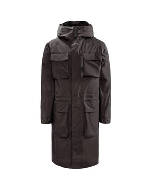 Jack Wolfskin Tech Lab Hudson Uards Mens Brown Parka Chaqueta