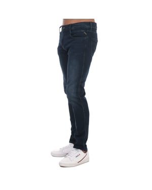 Jeans de mezclilla ajustados de hombre Replay Anbass en stretch