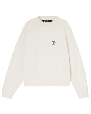 Sudadera blanca con logo PXP de Palm Angels