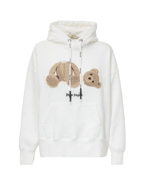 Palm Angels Kill The Bear sudadera con capucha blanca