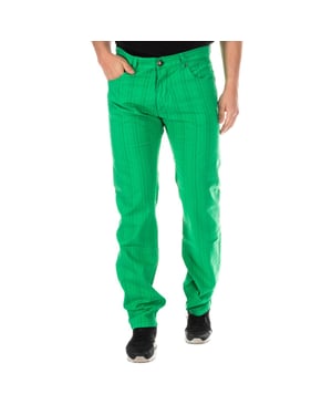 Pantalones rectos largos de corte bajo BGH0182 para hombre