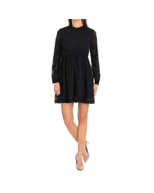 Vestido TUNIS manga larga y cuello redondo 16F2DR17 mujer