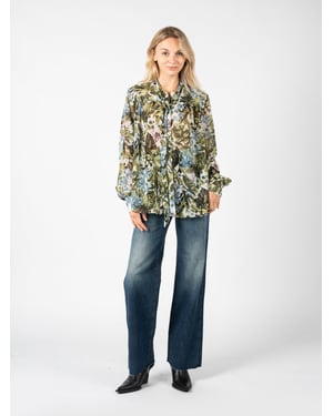 Pinko Camisa Betsy 1 de mujer verde