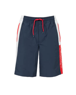 Tommy Jeans Bermudas del hombre Blanco, rojo, azul oscuro