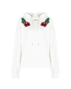 Pinko Sudadera Mutato de mujer Blanco