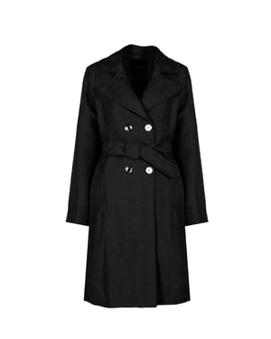 Pinko Gabardina Tandil de mujer negro