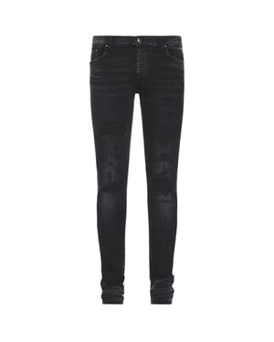 Vaqueros de mezclilla negros envejecidos Thrasher Plus de corte slim Amiri