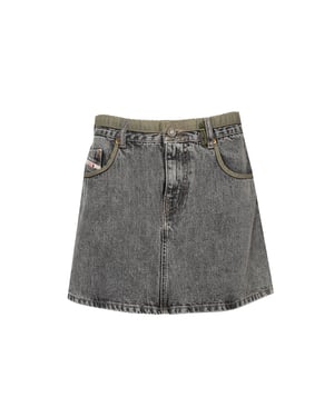 Diesel Falda D4D de mujer Gris