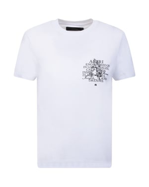 Amiri Precious Memories Design camiseta blanca