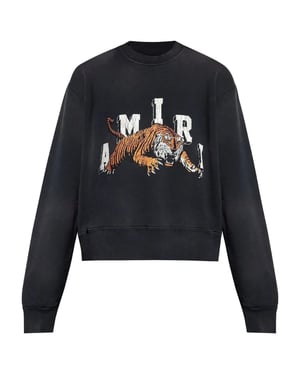 Amiri Vintage Tigre Sudadera Negra