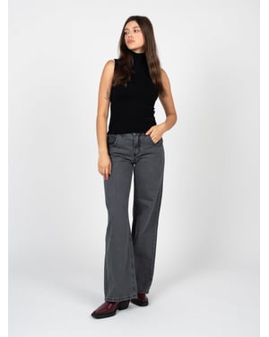 La Haine Inside Us Vaqueros Wide Leg de mujer Gris