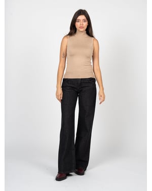 La Haine Inside Us Vaqueros Wide Leg de mujer negro