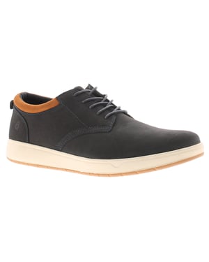 Zapatos de cordones para hombre Hush Puppies Bowen de cuero nobuck color marino