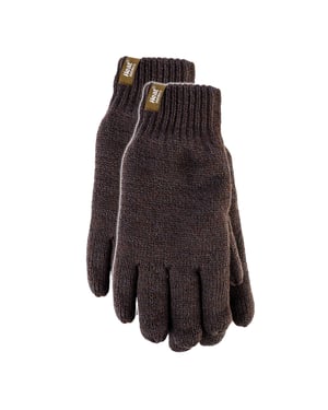 Guantes térmicos para hombre con puño de canalé protector