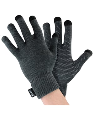 Guantes táctiles con puños para hombre