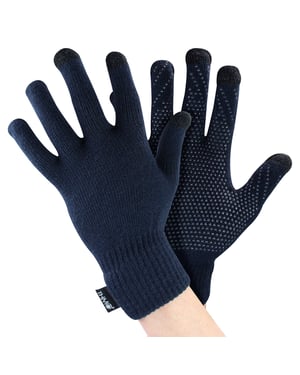 Guantes táctiles con puños para hombre