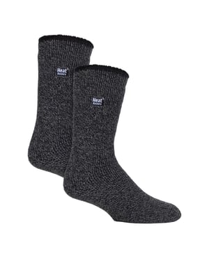 Calcetines térmicos de lana merina para hombre, pack de 2 unidades