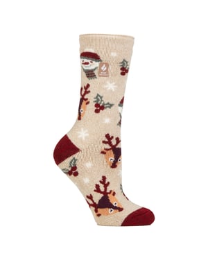 Calcetines térmicos con motivos navideños Lite para mujer