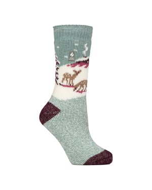 Calcetines térmicos originales de mujer con motivos navideños