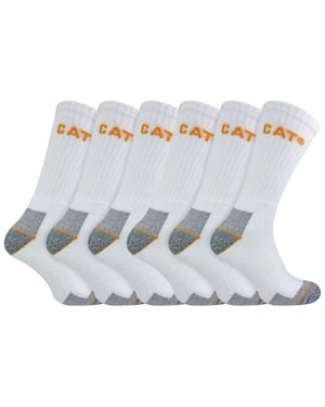 Paquete de 6 calcetines de trabajo unisex de alta resistencia para botas con puntera de acero