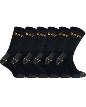 Paquete de 6 calcetines de trabajo unisex de alta resistencia para botas con puntera de acero