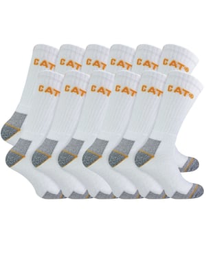 Paquete de 12 calcetines de trabajo unisex de alta resistencia para botas con puntera de acero