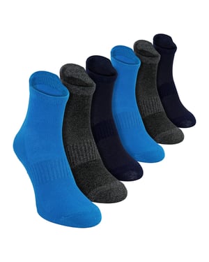 Pack de 6 calcetines antideslizantes de Yoga Pilates para hombre | Calcetines de gimnasia transpirables y acolchados