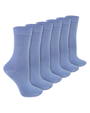 Pack de 6 calcetines de bambú y lana merina para mujer