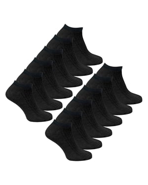 Lote de 12 calcetines 100% algodón para hombre
