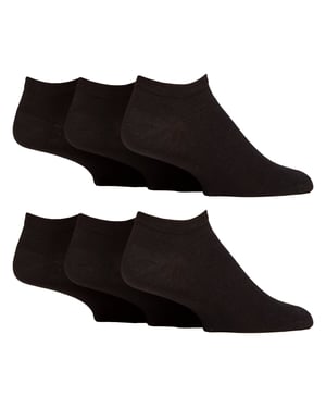 6 Pack Calcetines Diabéticos para Hombre | Pie Acolchado Tobilleros Anchos