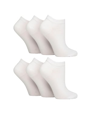 Pack de 6 Calcetines Diabéticos de Entrenamiento para Mujer | Calcetines Extra Anchos para Pies Hinchados