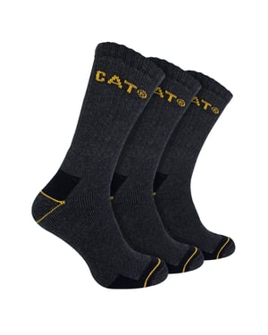 Pack de 3 calcetines de trabajo para hombre con talón y puntera acolchados