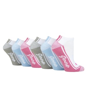 Pack de 6 calcetines de entrenamiento para mujer | Calcetines deportivos de corte bajo, transpirables y acolchados