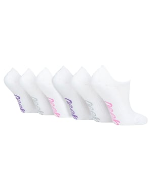 Pack de 6 Calcetines Invisibles de Bambú para Mujer con agarre en el talón