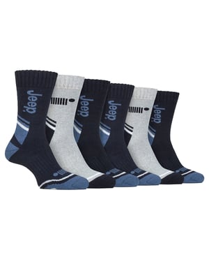 Mens 6 Pack Calcetines Bota Caminata | Poliéster Calcetines Outdoor para Senderismo