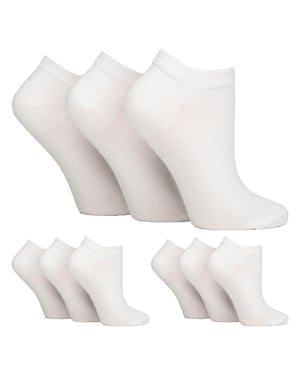 Pack de 9 calcetines para diabéticos con tobillo ancho para pies hinchados