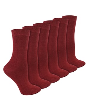 Pack de 6 calcetines de bambú y lana merina para mujer