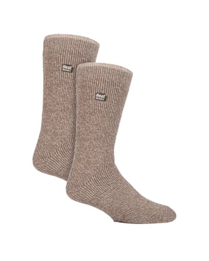 Calcetines térmicos de lana merina para hombre, pack de 2 unidades