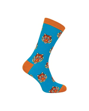 1 paquete de calcetines de bambú con estampado de animales para hombre