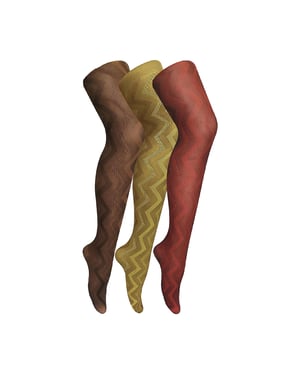 3 Pair Multipack Ladies 80 Denier Tights | Mallas Suaves Estampadas