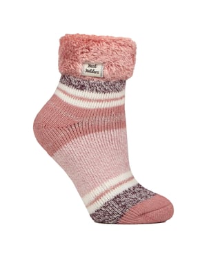 Calcetines de rayas para mujer con señuelo