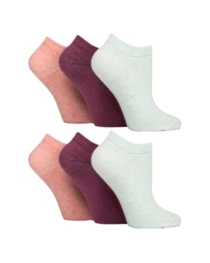 Pack de 6 Calcetines Diabéticos de Entrenamiento para Mujer | Calcetines Extra Anchos para Pies Hinchados