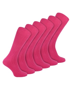 Calcetines de algodón de colores lisos de punto elástico para hombre