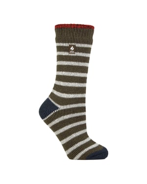 Calcetines térmicos de rayas bicolores Amara para mujer