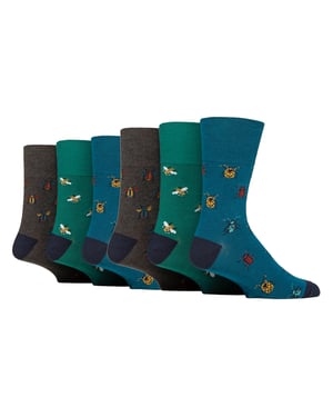 6 Pares Calcetines Diabéticos Soft Top No Elásticos Para Hombre