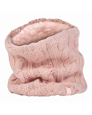 Jersey de cuello térmico de invierno con forro polar de punto por cable para mujer