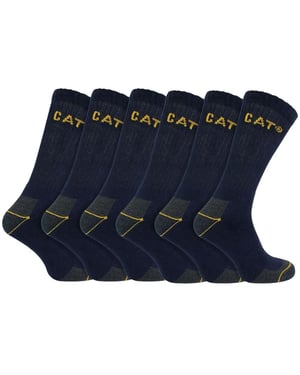 Paquete de 6 calcetines de trabajo unisex de alta resistencia para botas con puntera de acero