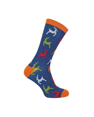 1 paquete de calcetines de bambú con estampado de animales para hombre