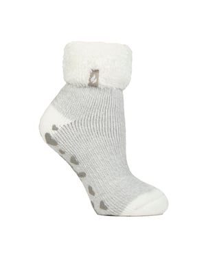 Calcetines Térmicos de Cama con Puño Acanalado para Mujer